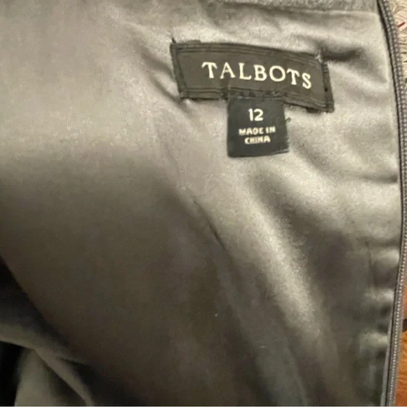 Talbots Gray and Tan Short Sleeve Tweed Dress - Picture 6 of 9